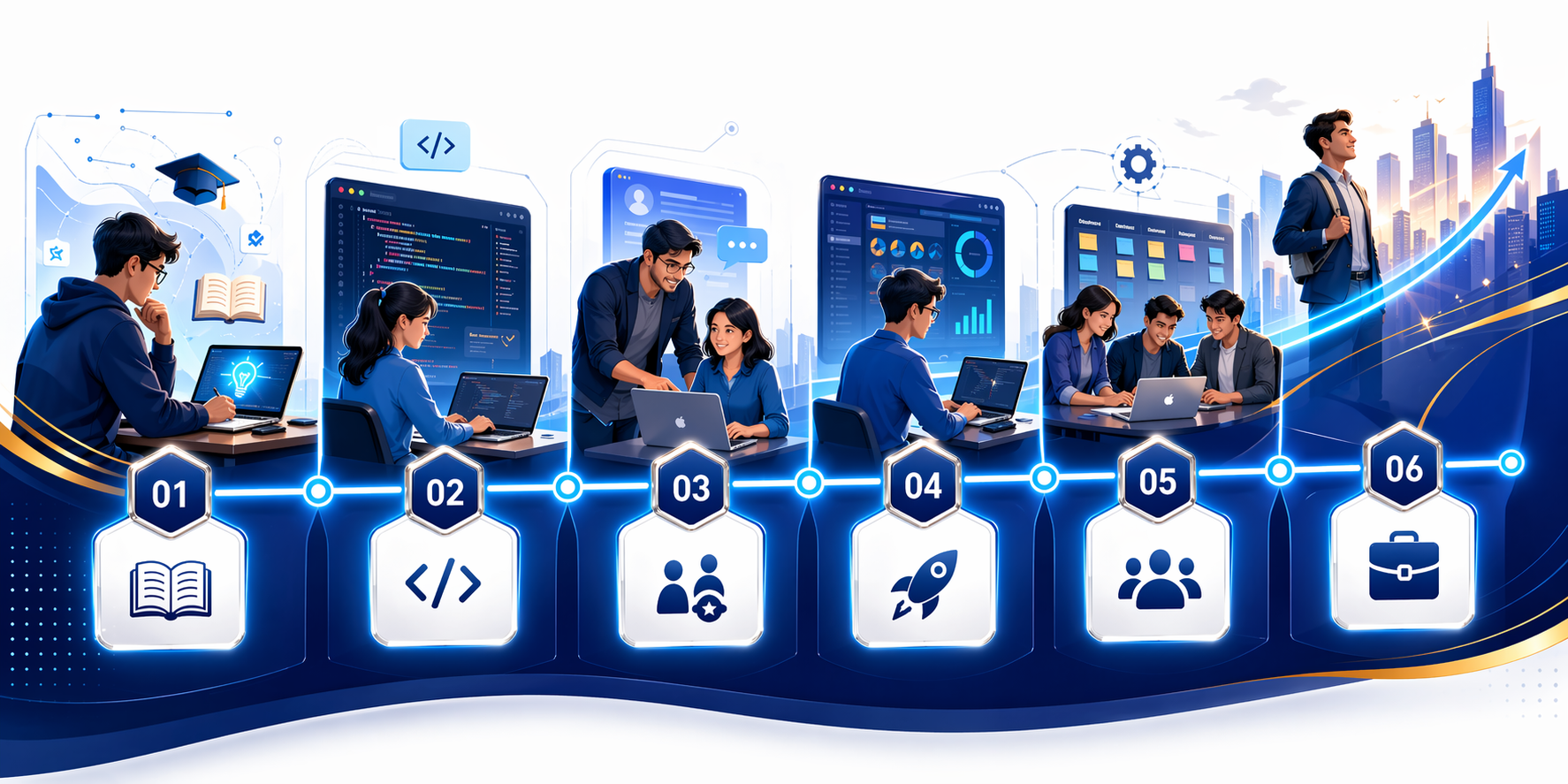 Six-step work experience program journey